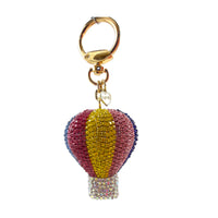 Load image into Gallery viewer, Rhinestone Hot Air Balloon Bag Charm
