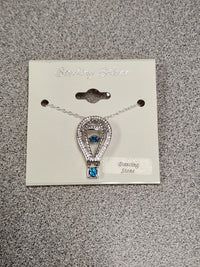 Load image into Gallery viewer, Sterling Silver Dancing Stone Necklace
