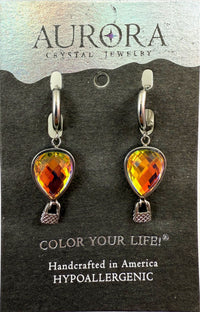 Load image into Gallery viewer, Aurora Silver Balloon Earrings

