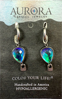 Load image into Gallery viewer, Aurora Silver Balloon Earrings
