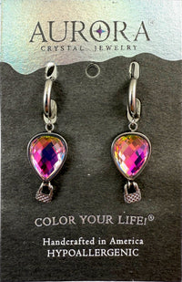Load image into Gallery viewer, Aurora Silver Balloon Earrings
