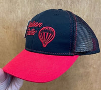 Load image into Gallery viewer, Balloon Fiesta Red Black Trucker Ballcap

