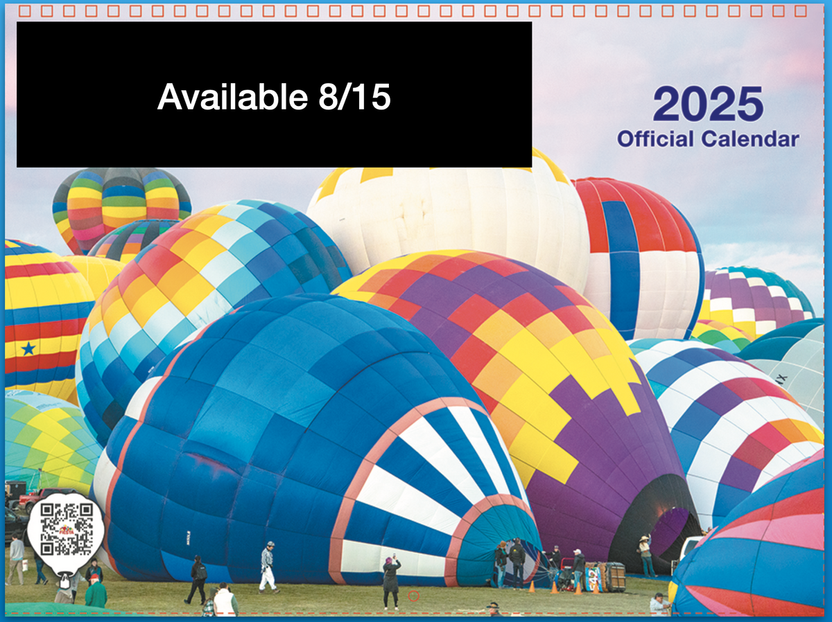 2025 Balloon Fiesta Calendar Balloon Fiesta Stuff