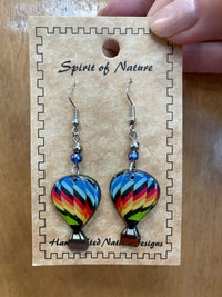 Load image into Gallery viewer, Hot Air Balloon Acrylic Earrings
