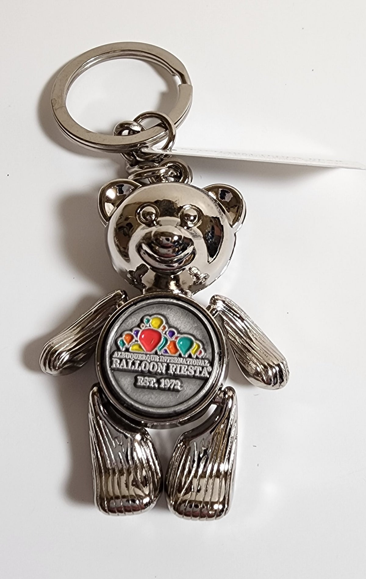 Bear Keyring Pewter Logo