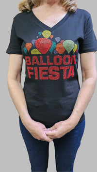 Load image into Gallery viewer, Balloon Fiesta Sparkle V-Neck
