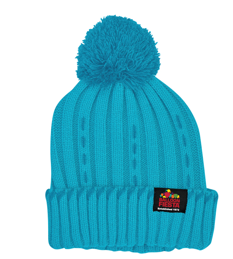 Cyan Beanie With Pom YR