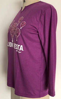 Load image into Gallery viewer, Ladies Glass Shard Balloon LS Tee
