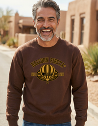 Load image into Gallery viewer, Leather Balloon Crew Sweatshirt
