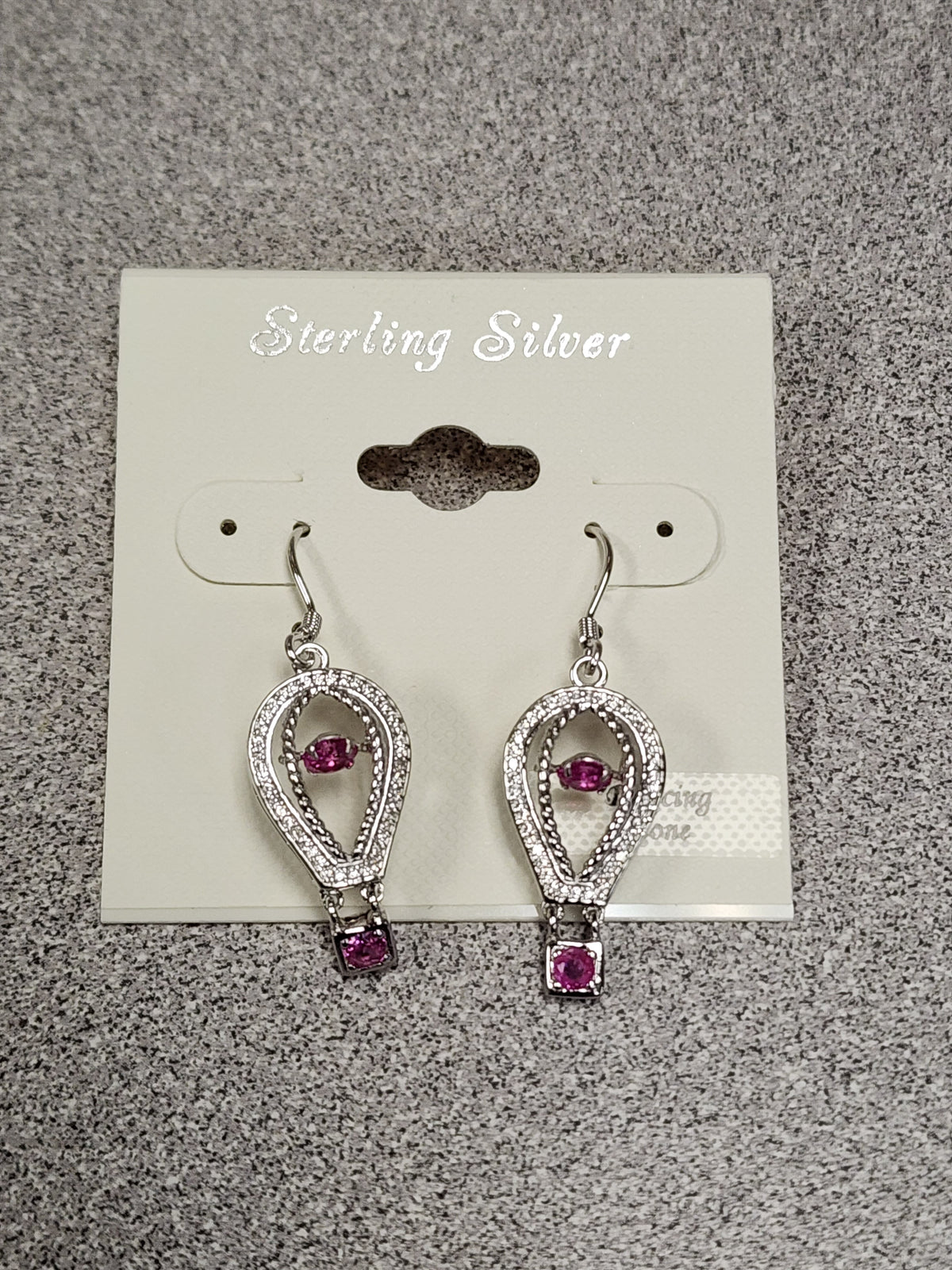 Sterling Silver Dancing Stone Earrings