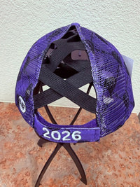 Load image into Gallery viewer, Ladies Purple Ponytail Cap
