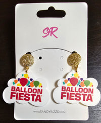 Load image into Gallery viewer, Resin Balloon Fiesta Dangle Earrings
