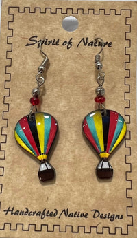 Load image into Gallery viewer, Hot Air Balloon Acrylic Earrings

