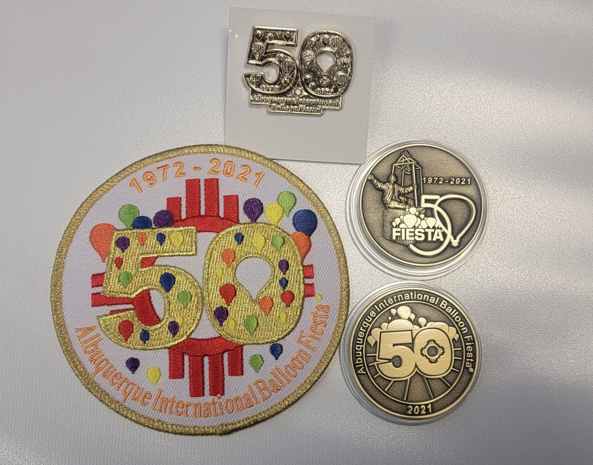 50 But Not 50th Special Pin, Medallion And Patch Set