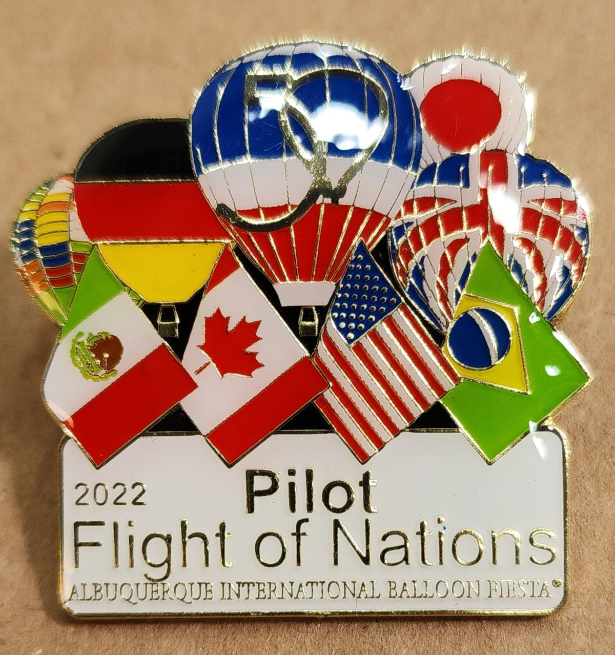 2022 Flight of Nations Pilot Pin