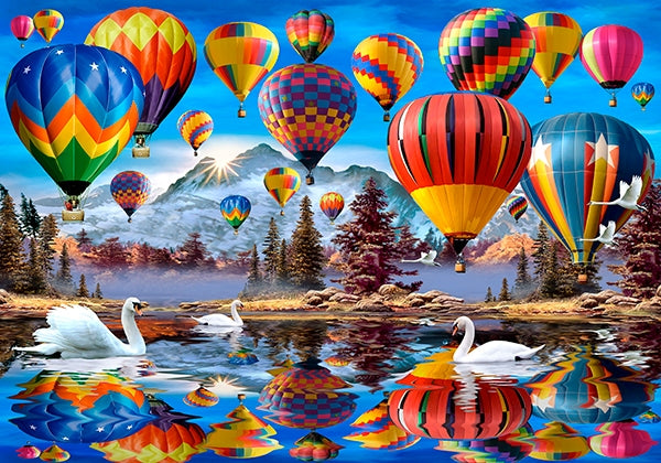 Wooden Hot Air Balloon Puzzle