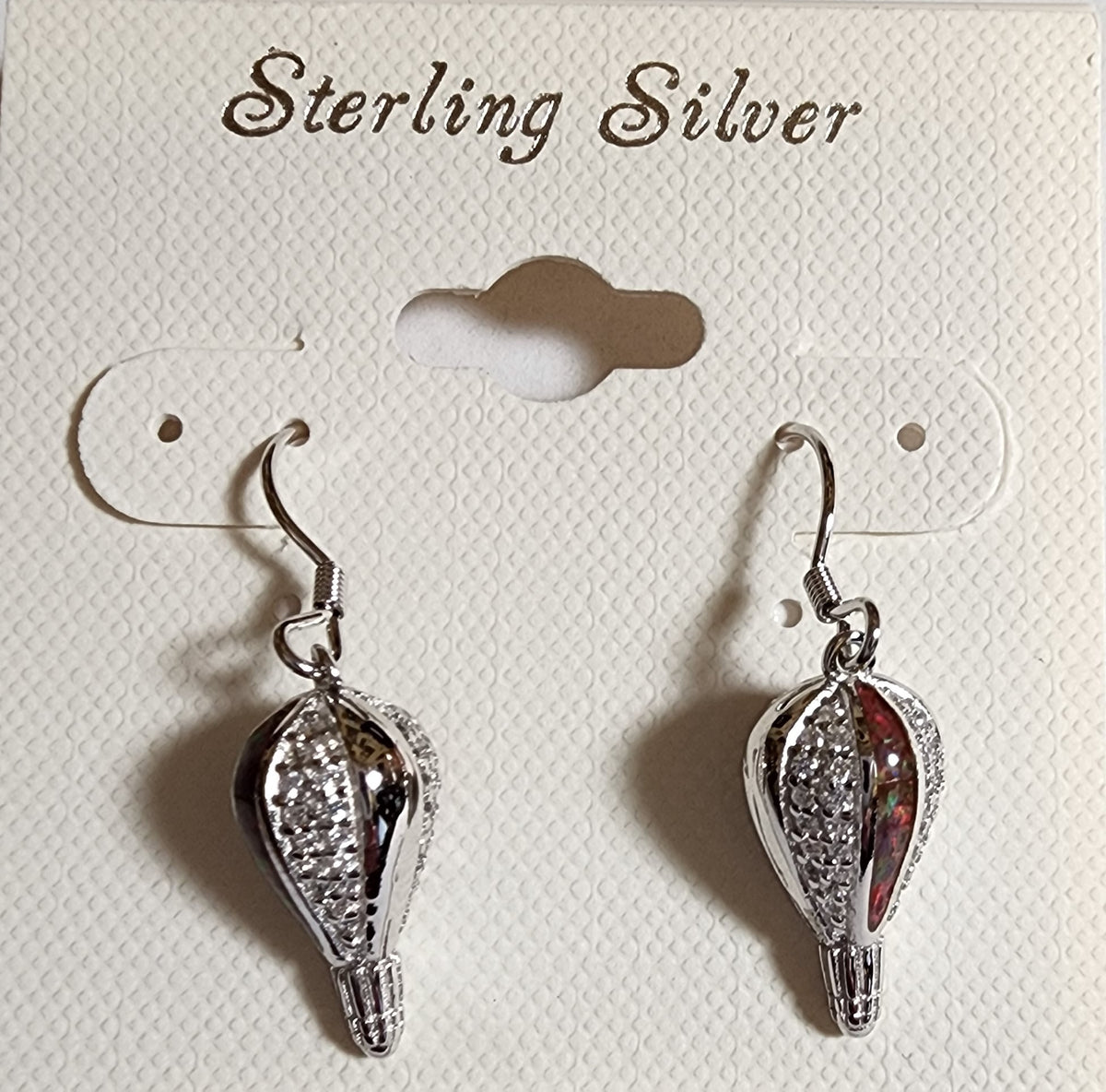 Sterling Silver Opal Earrings